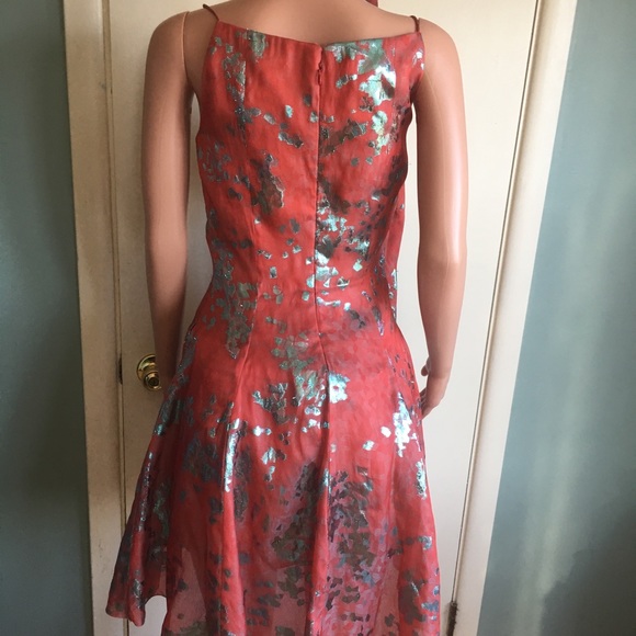 🌹PRISTINE VINTAGE SPANISH SILK DRESS EMBOSSMENTS - Picture 4 of 7